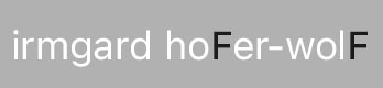 CO.OP-Stoff - Irmgard Hofer-Wolf